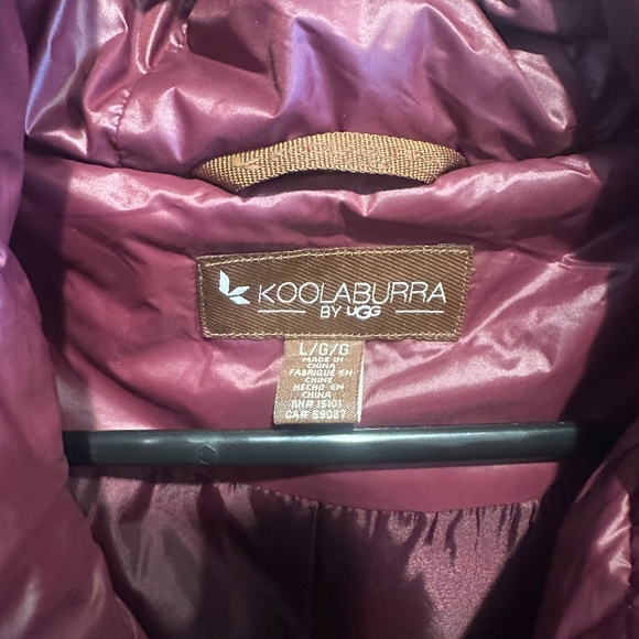 Koolaburra by UGG Corduroy Mid-weight Puffer Jacket in Wine - Picture 6 of 6